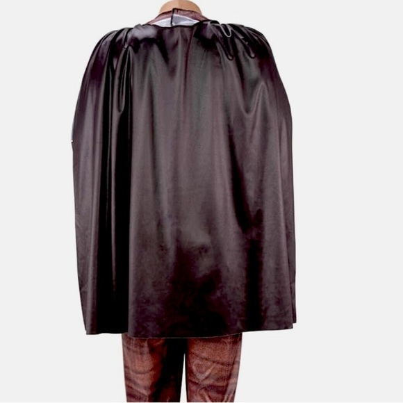 Star Wars Costume The Mandalorian Official Jumpsuit Cape Mask Set Youth 8-10 M - Picture 10 of 16